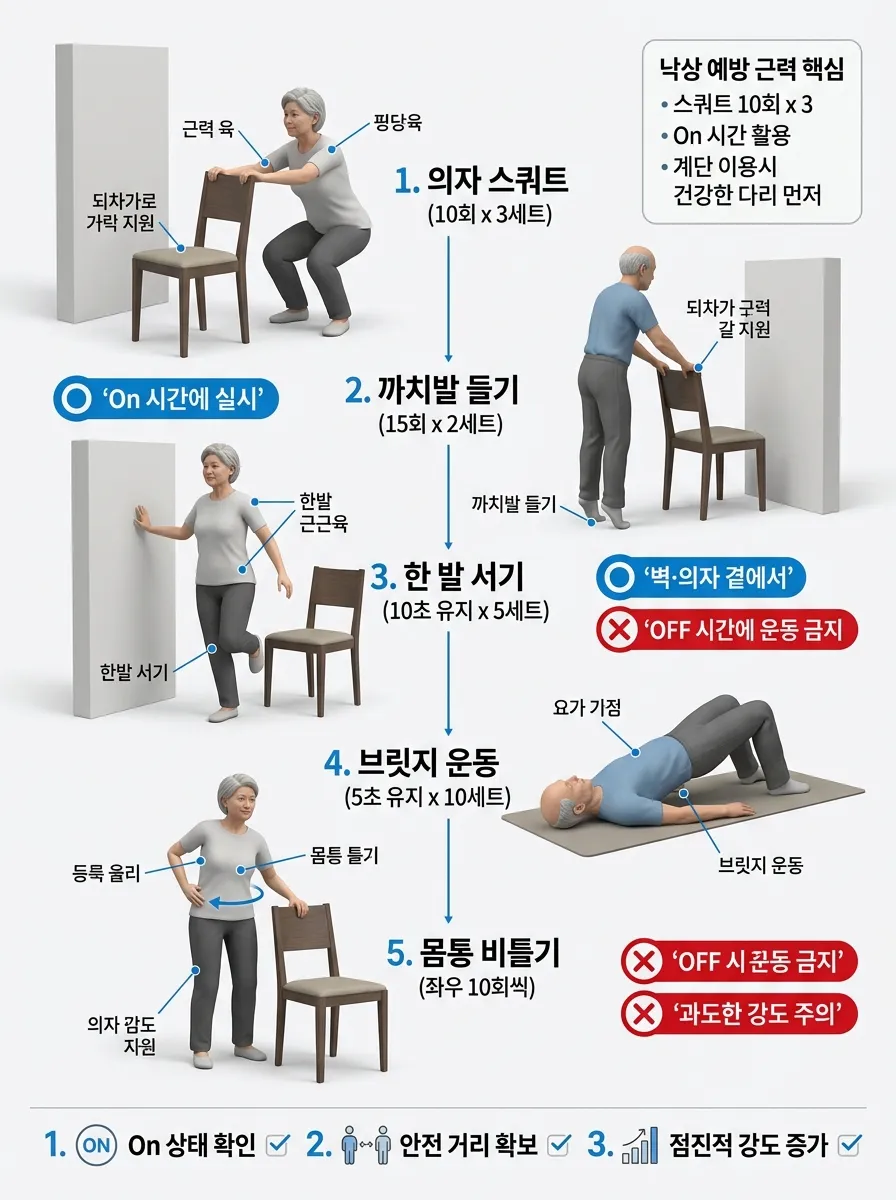 낙상 예방 근력 운동